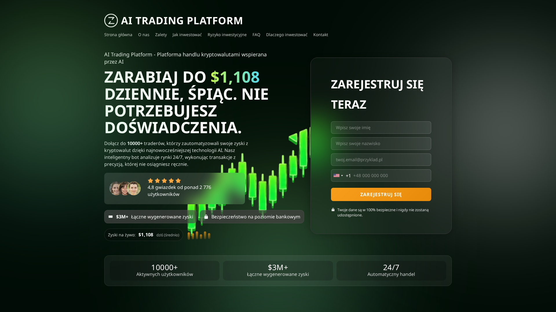 Screenshot of aitradingplatformtrade.com