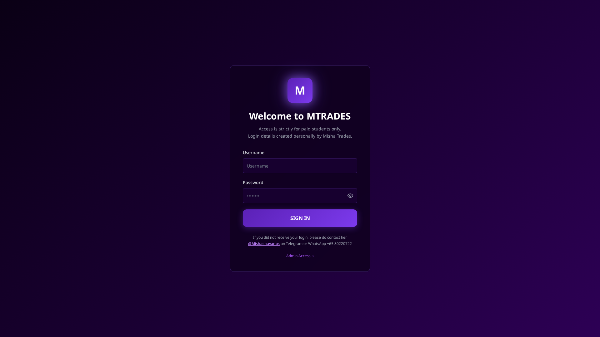 Screenshot of mtradesfx.com