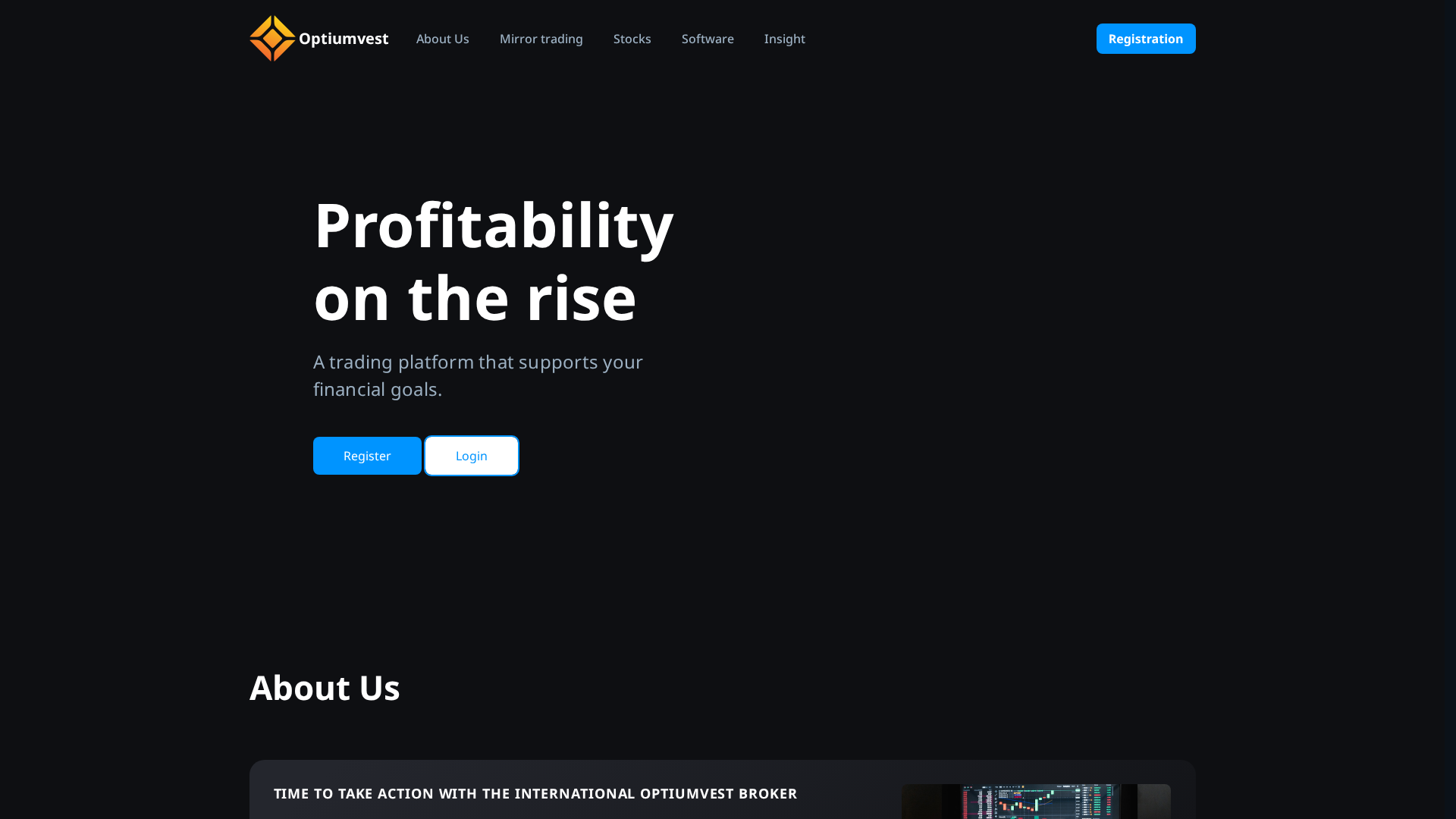 Screenshot of optiumvest.com
