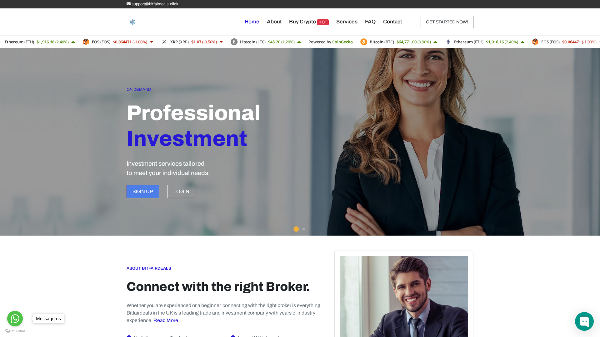 Screenshot of bitfairdeals.click