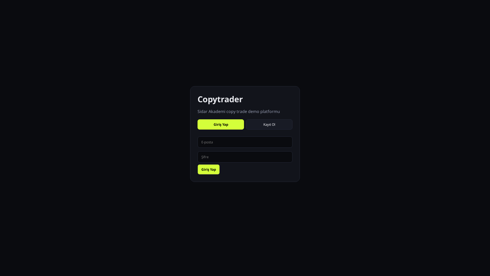 Screenshot of copytradeon.net