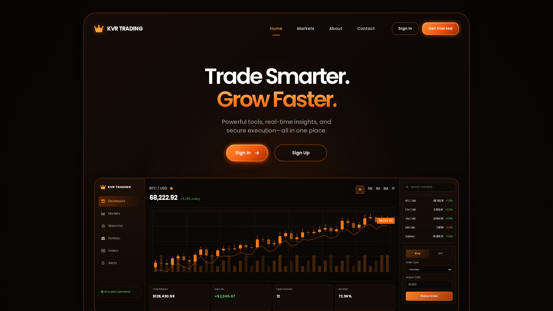 Screenshot of kvr-trading.pro