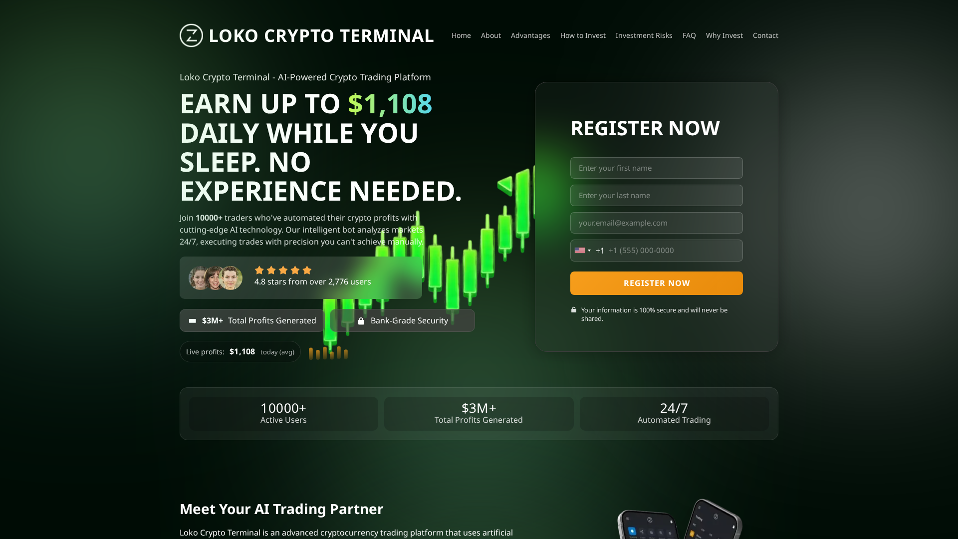 Screenshot of lokocryptoterminal.com