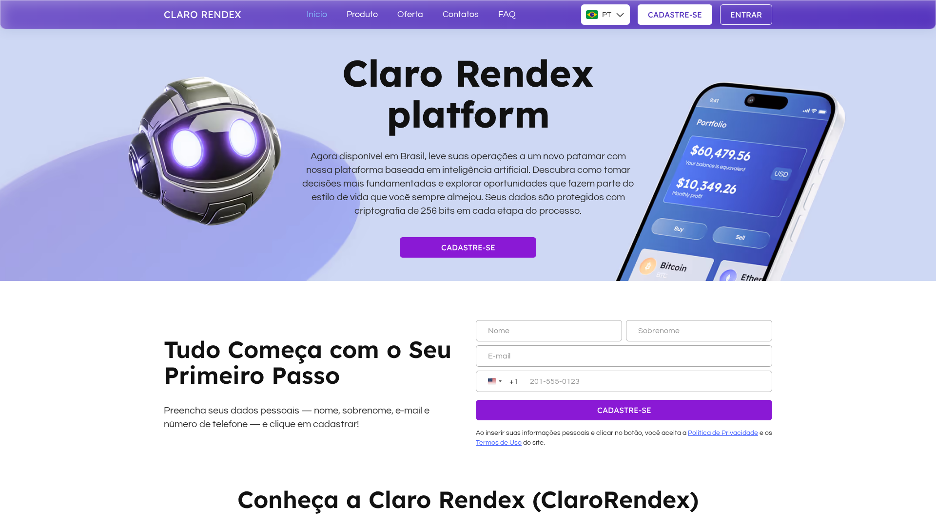 Screenshot of clarorendex.com