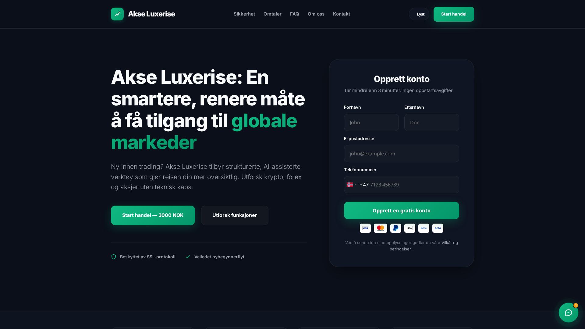 Screenshot of akse-luxerise-no.com