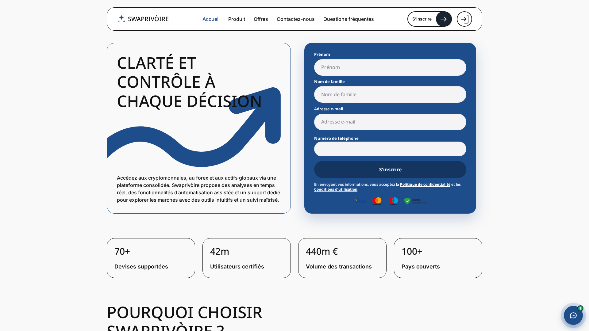 Screenshot of swaprivoire-fr.com