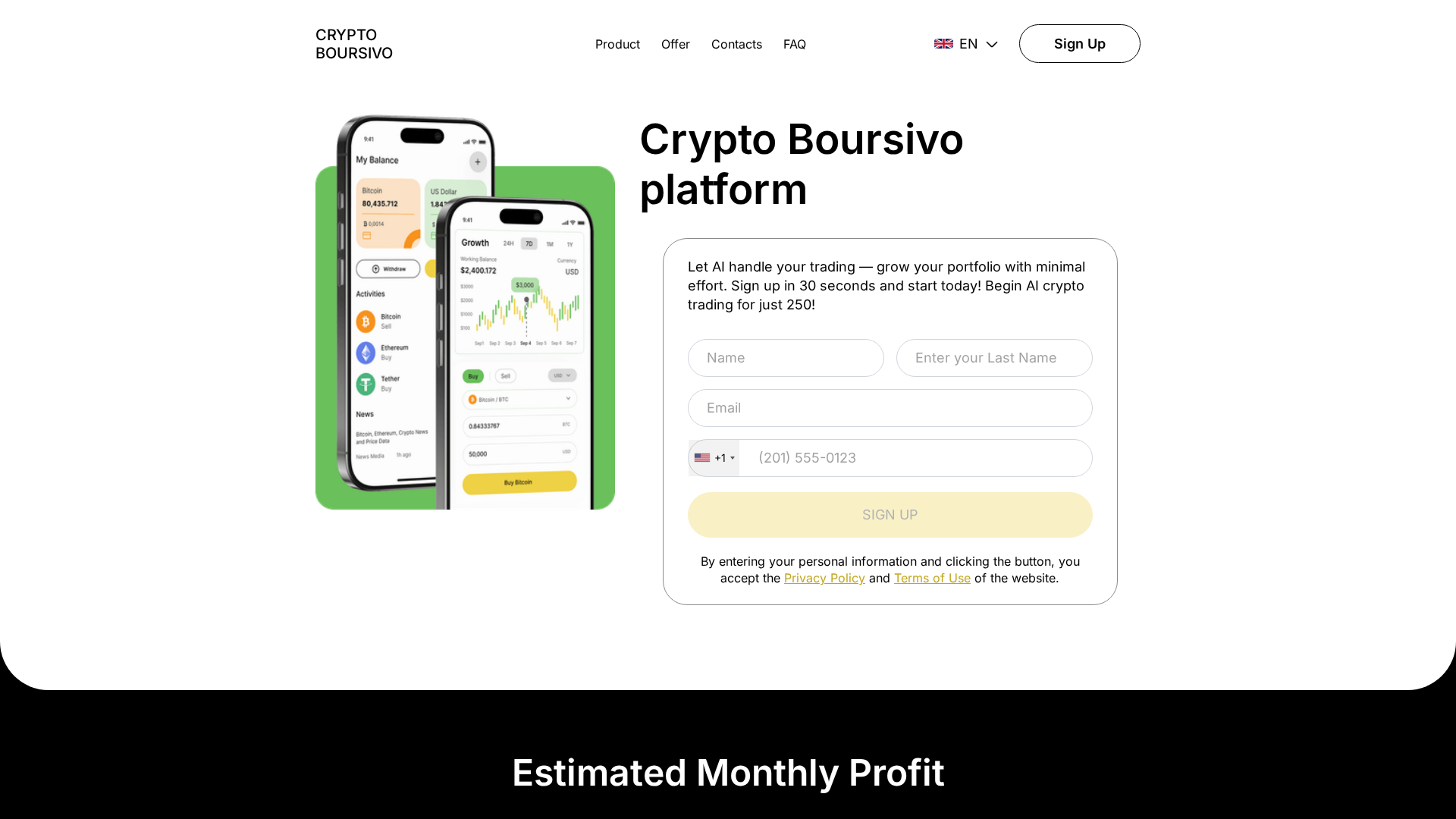 Screenshot of cryptoboursivo.site