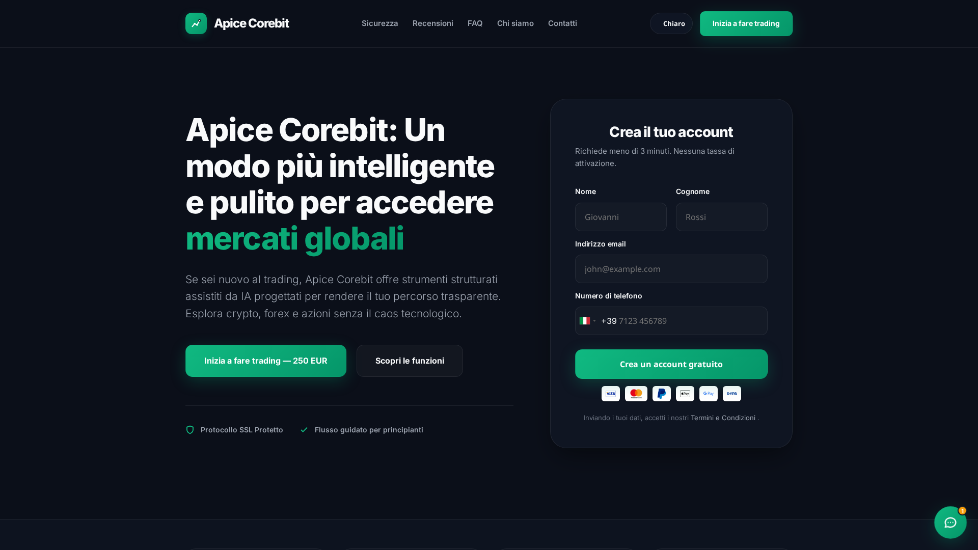 Screenshot of apice-corebit.site