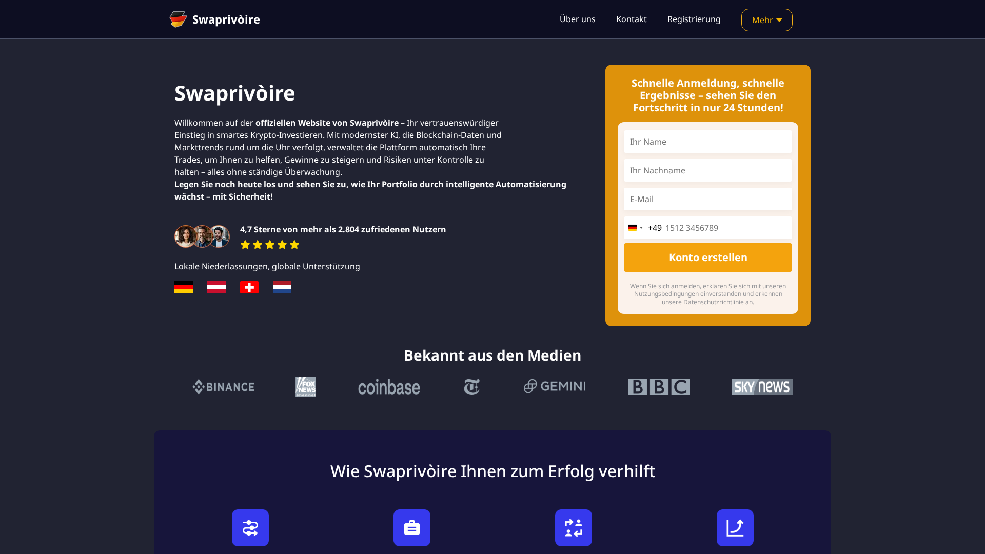 Screenshot of swaprivoire.de