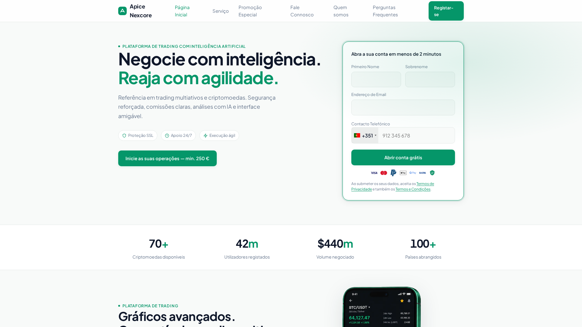 Screenshot of apice-nexcore.online