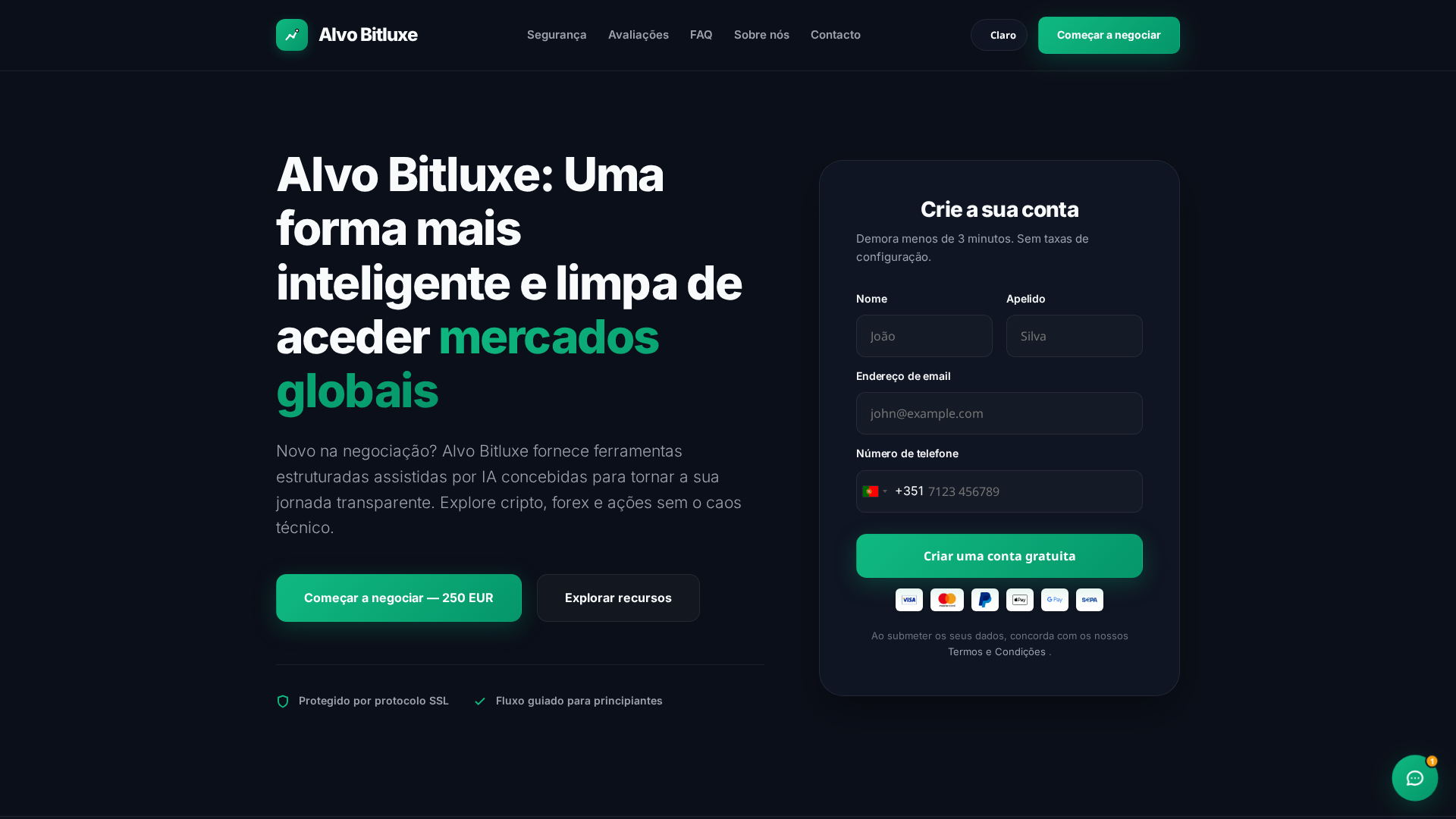 Screenshot of alvo-bitluxe.online