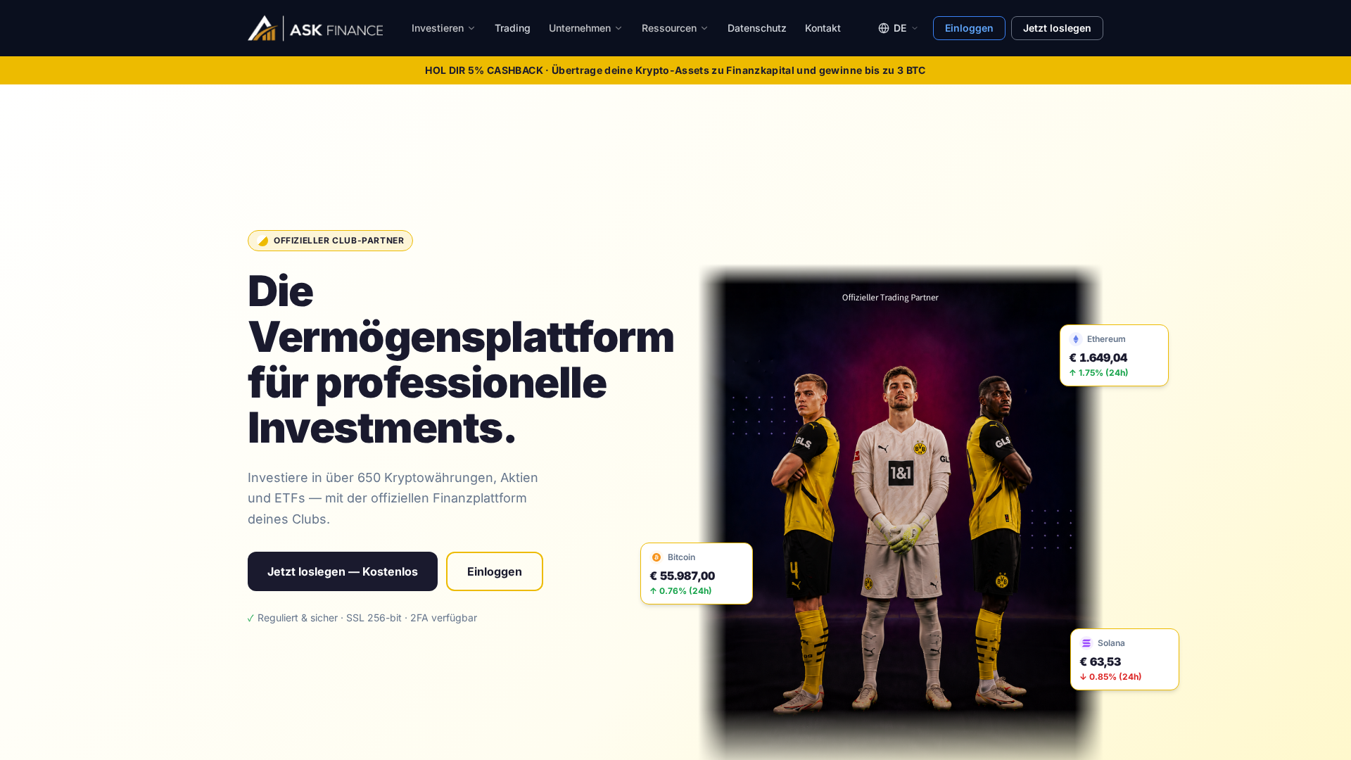 Screenshot of ask-finanz.com