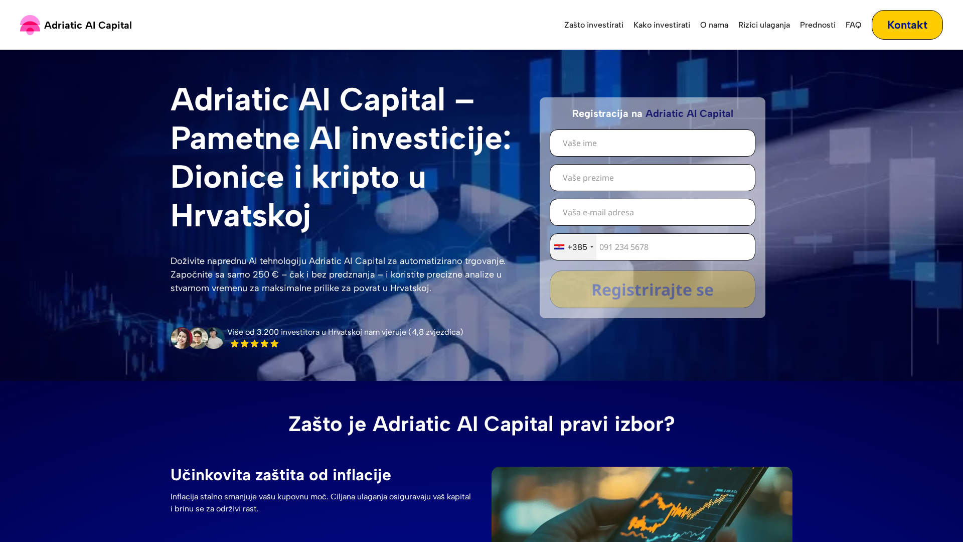 Screenshot of adriaticaicapital.site