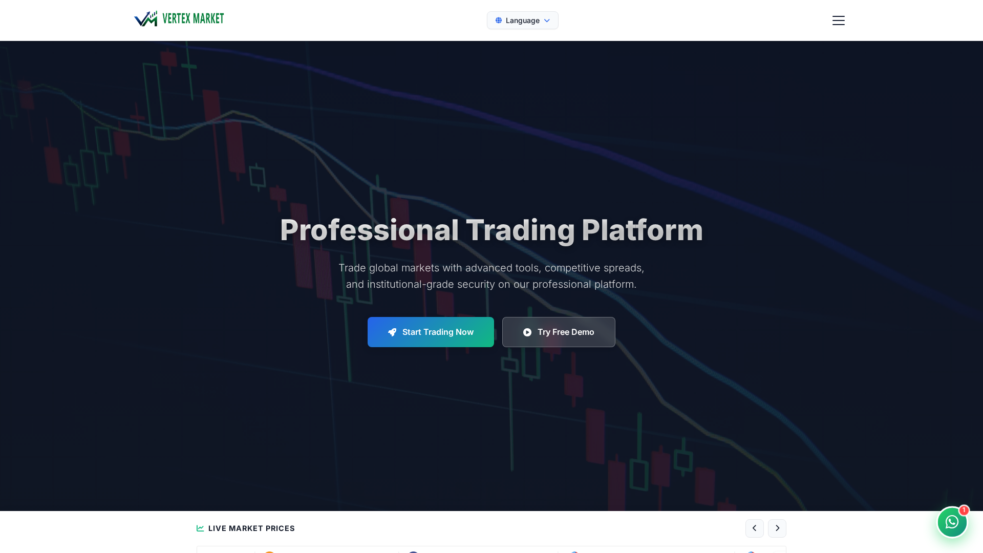 Screenshot of vertex-market.online