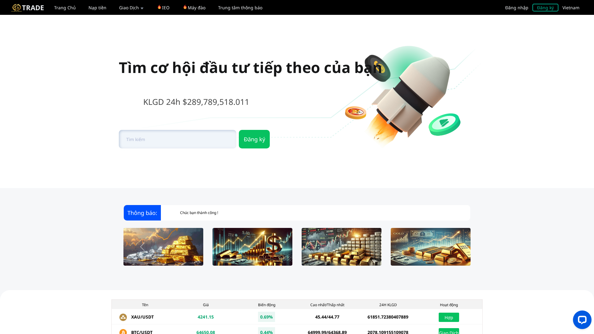 Screenshot of goldzsmartrade.com