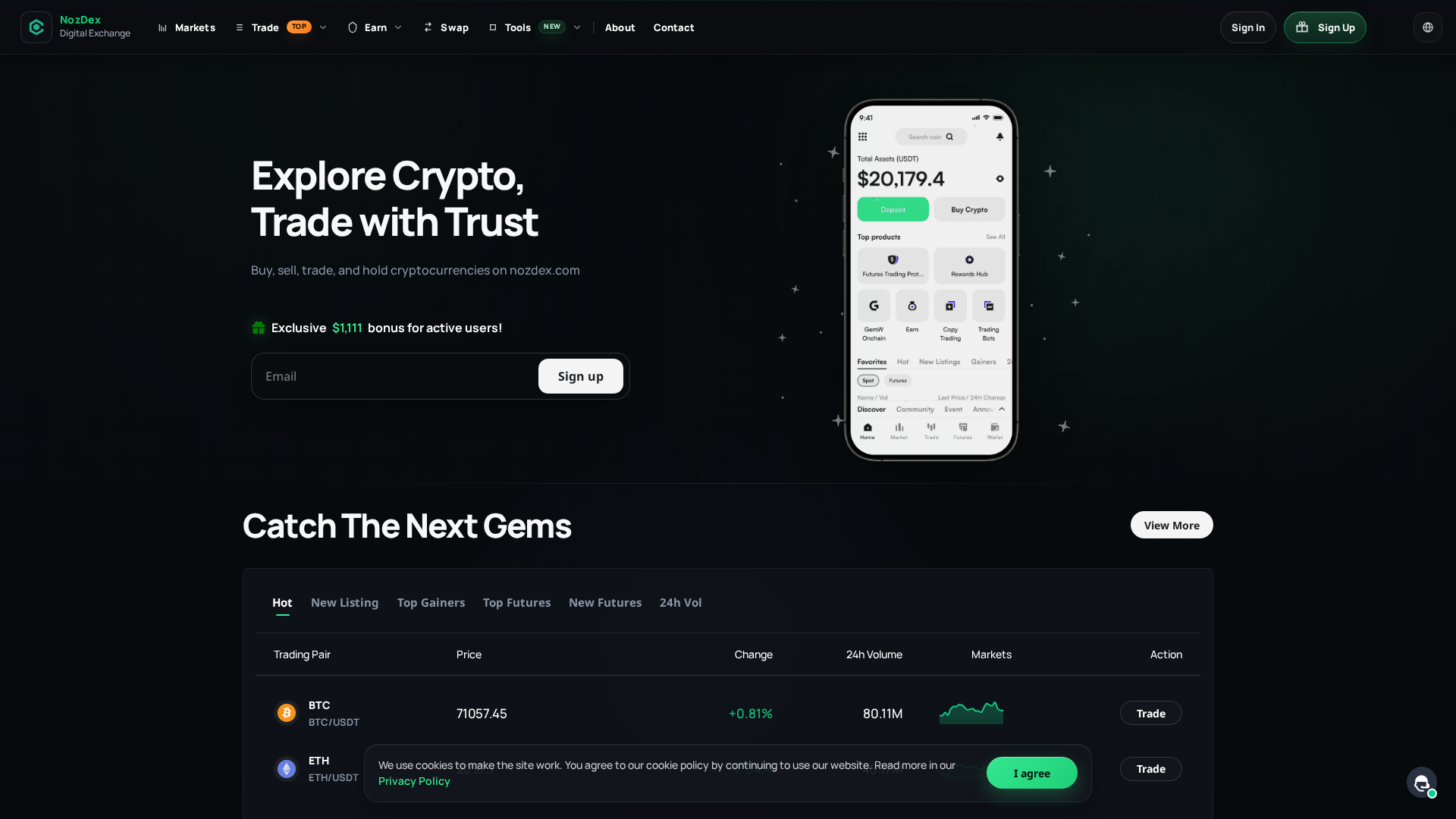 Screenshot of nozdex.com