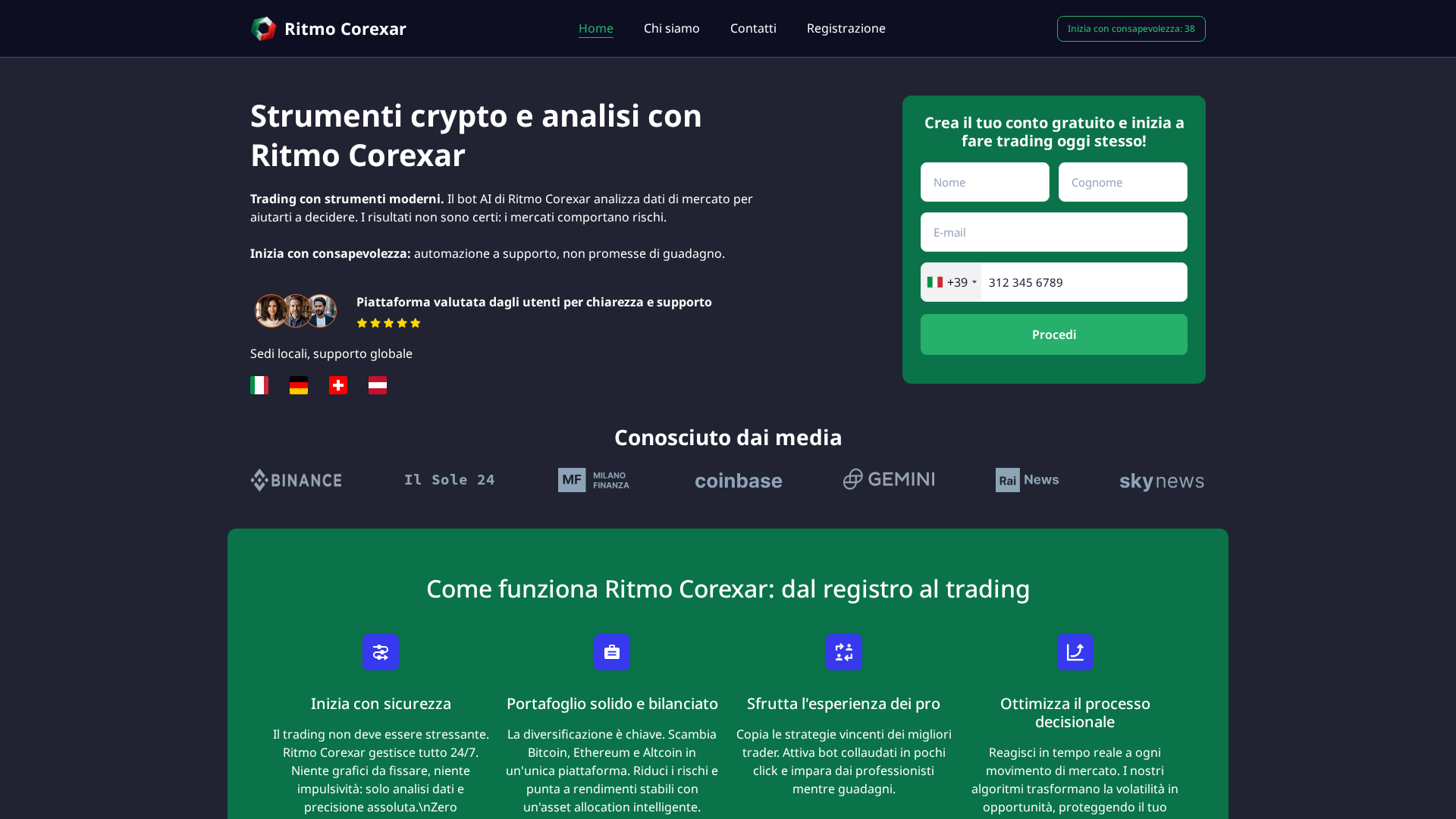 Screenshot of ritmo-corexar.net