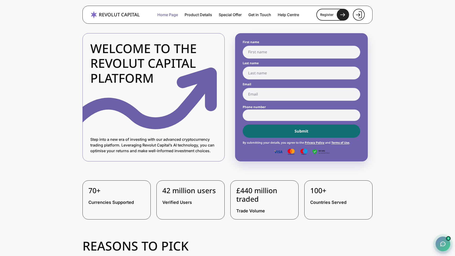 Screenshot of revolutcapital.live