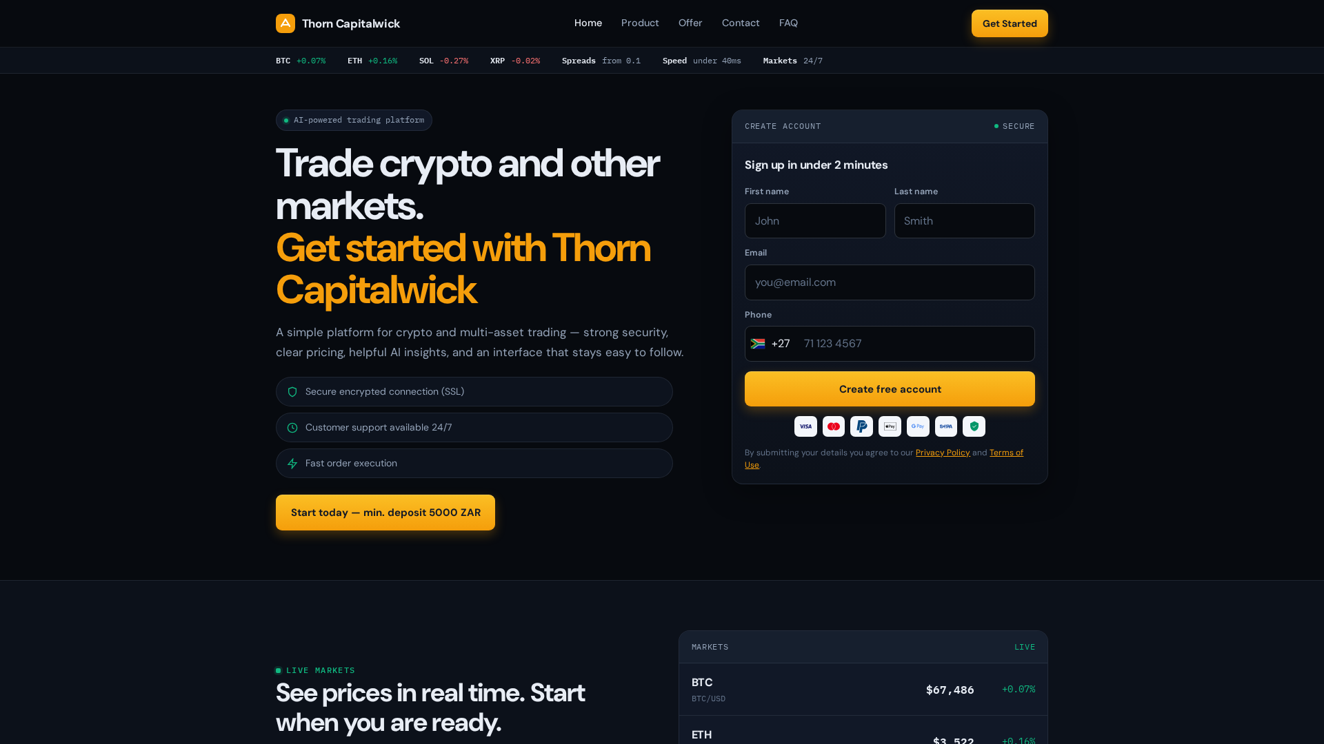 Screenshot of thorncapitalwick.live