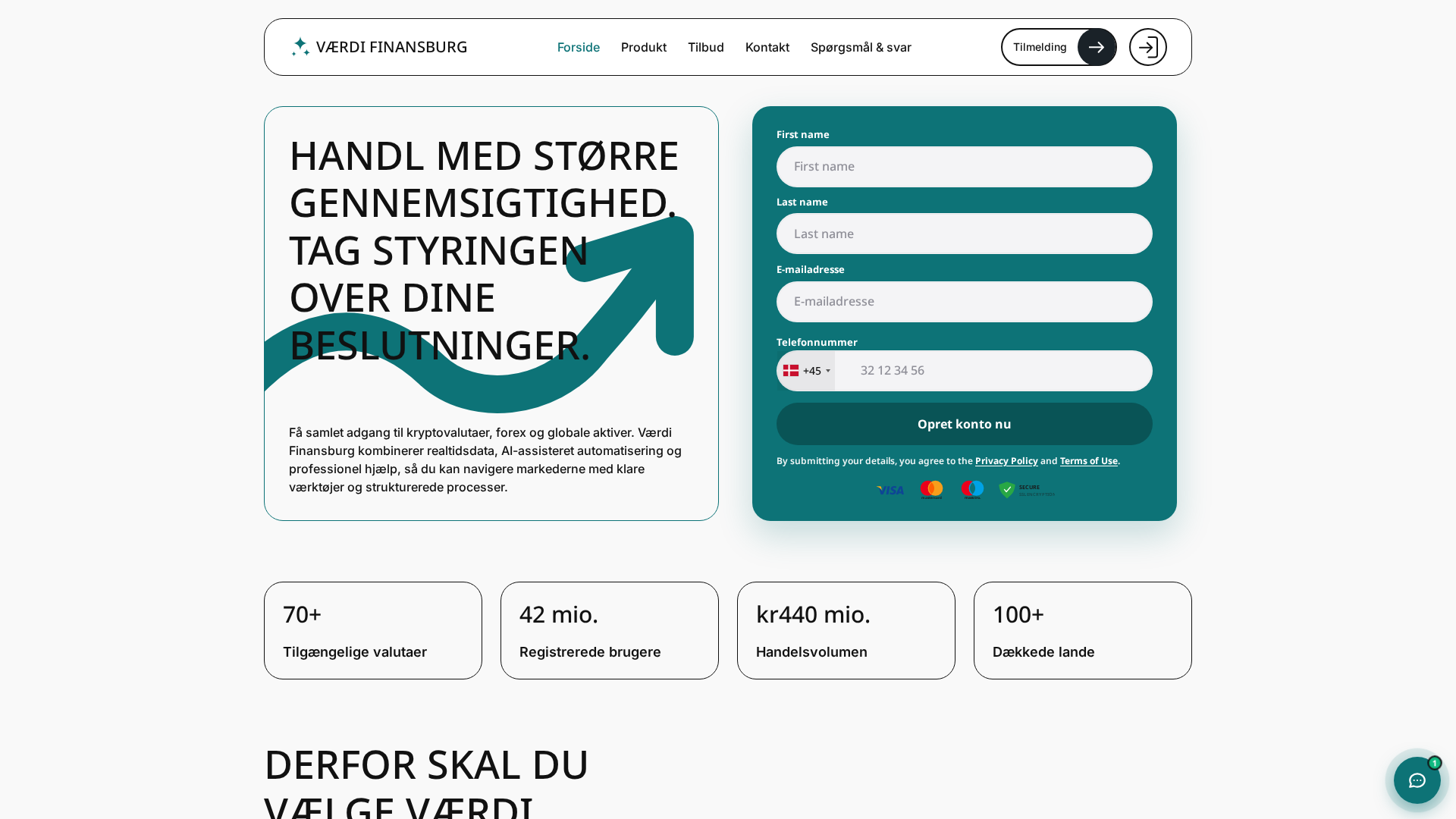 Screenshot of vaerdi-finansburg.live