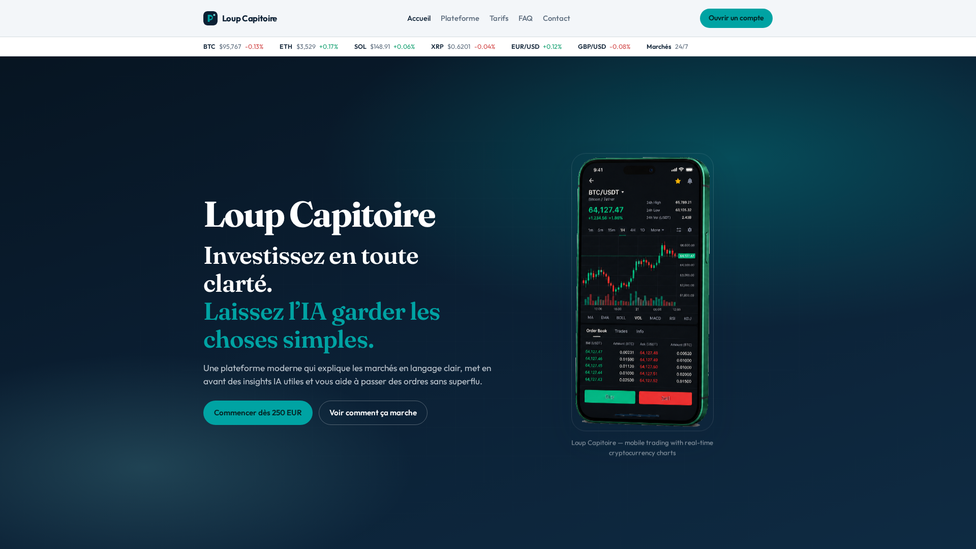 Screenshot of loup-capitoire.live