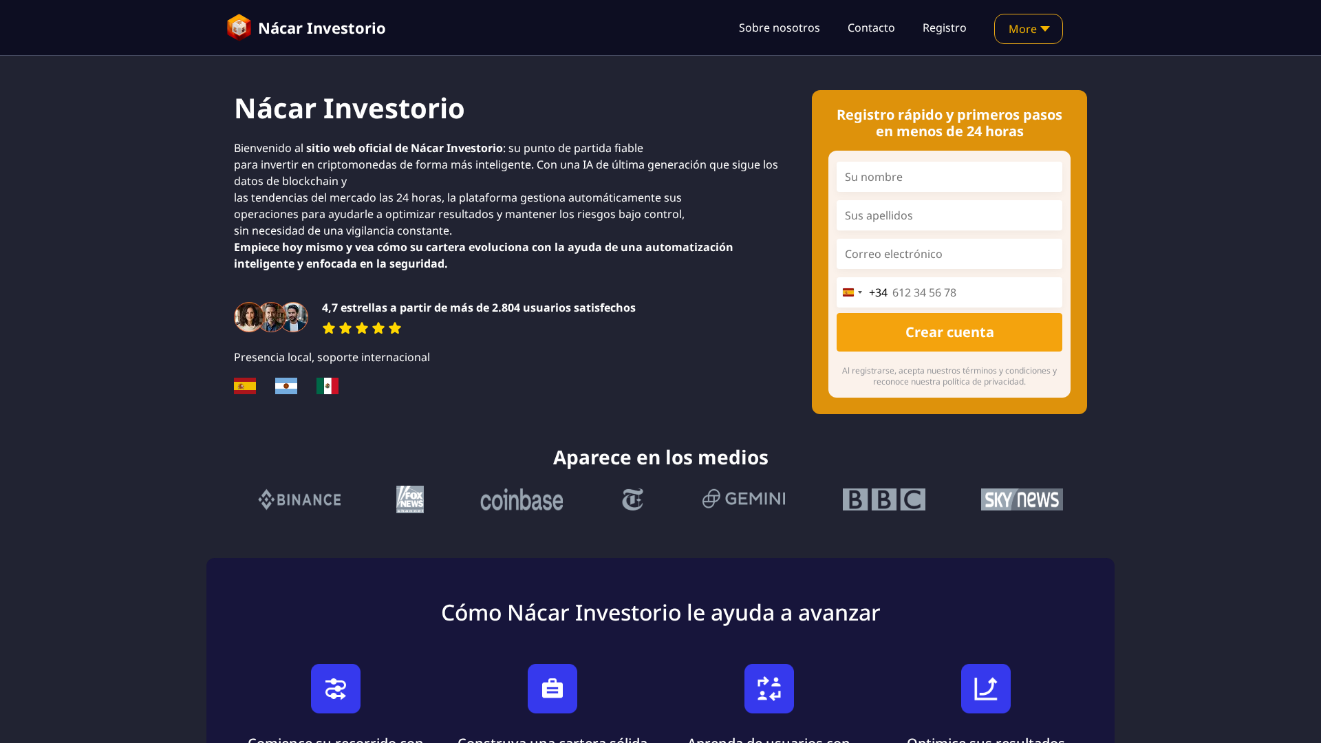 Screenshot of nacarinvestorio-ia.com