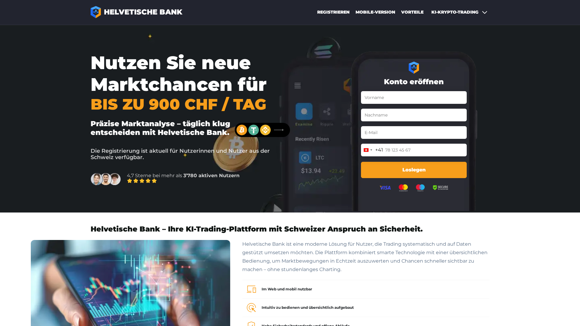 Screenshot of helvetische-bank.ch