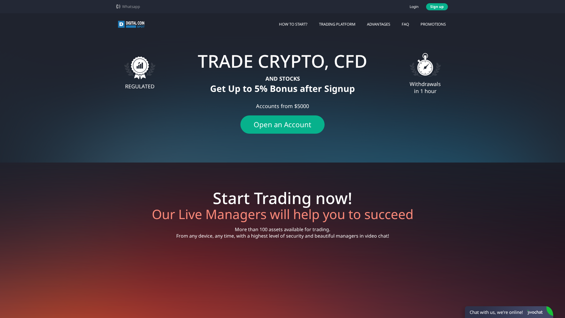 Screenshot of digitraspotchain.com