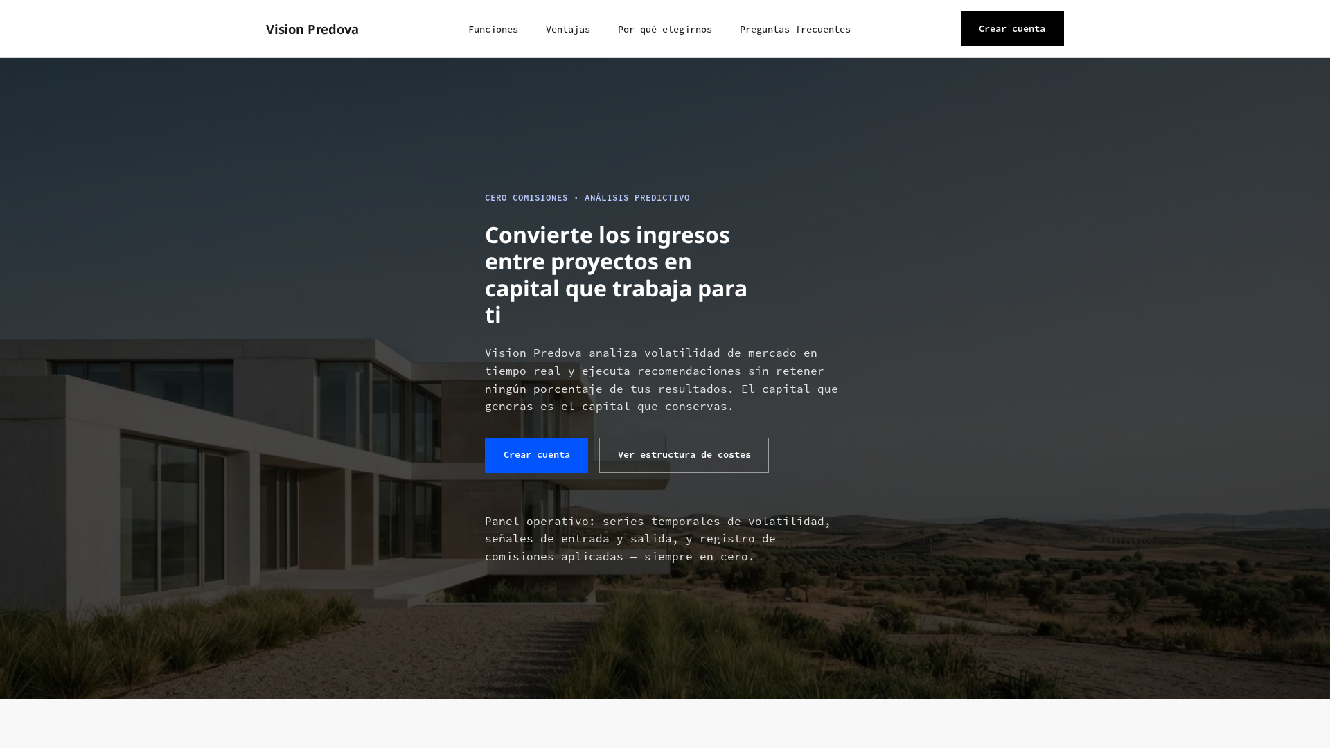 Screenshot of visionpredovatrade.com