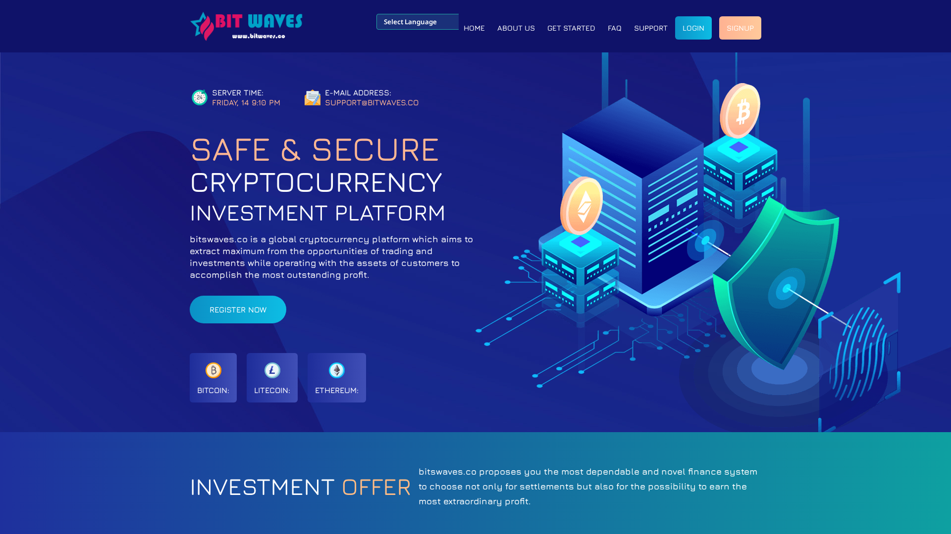 Screenshot of bitswaves.co
