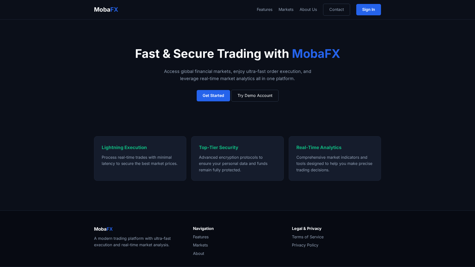 Screenshot of mobafx.com