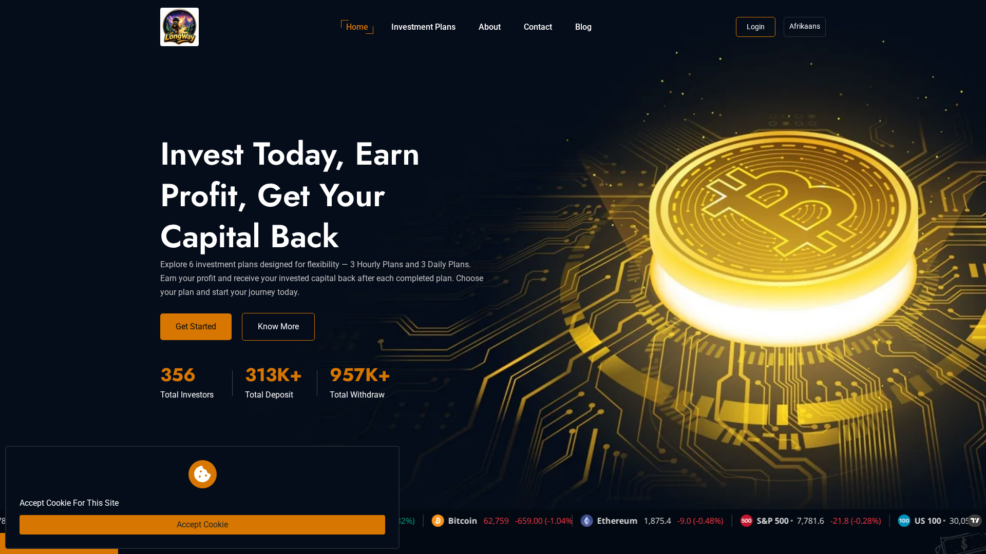 Screenshot of longway.site