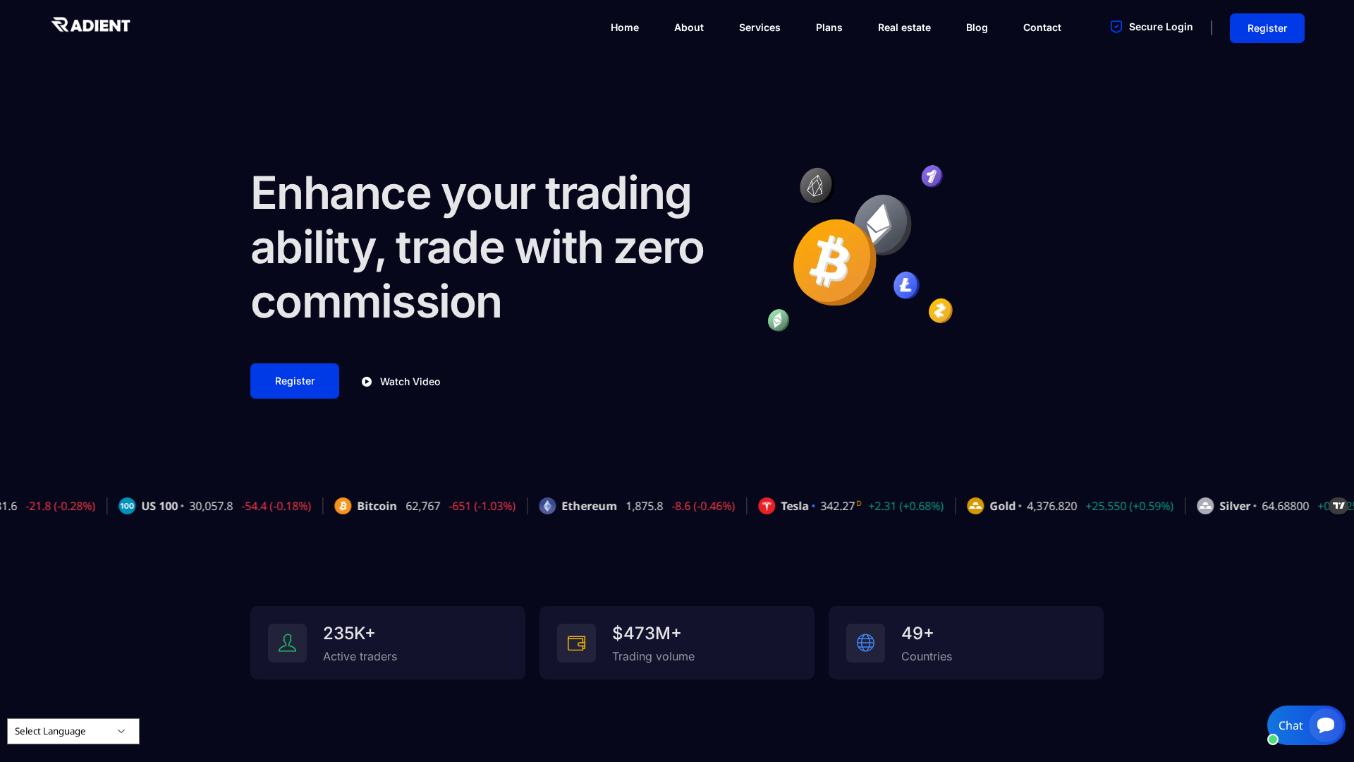 Screenshot of radientfirm.com
