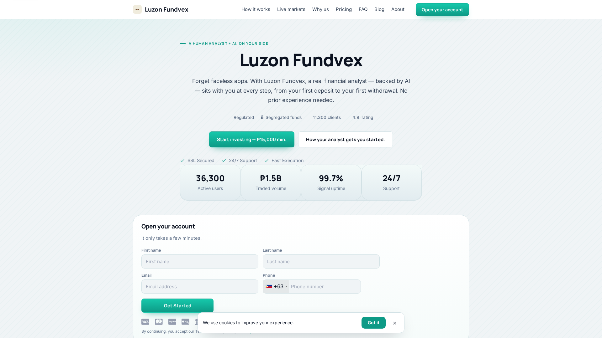 Screenshot of luzonfundvex.biz