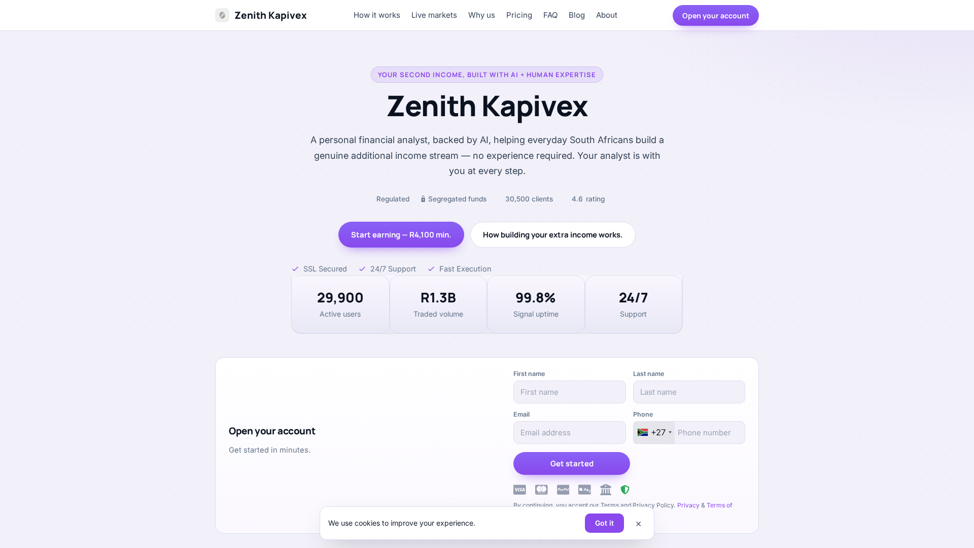 Screenshot of zenithkapivex.biz