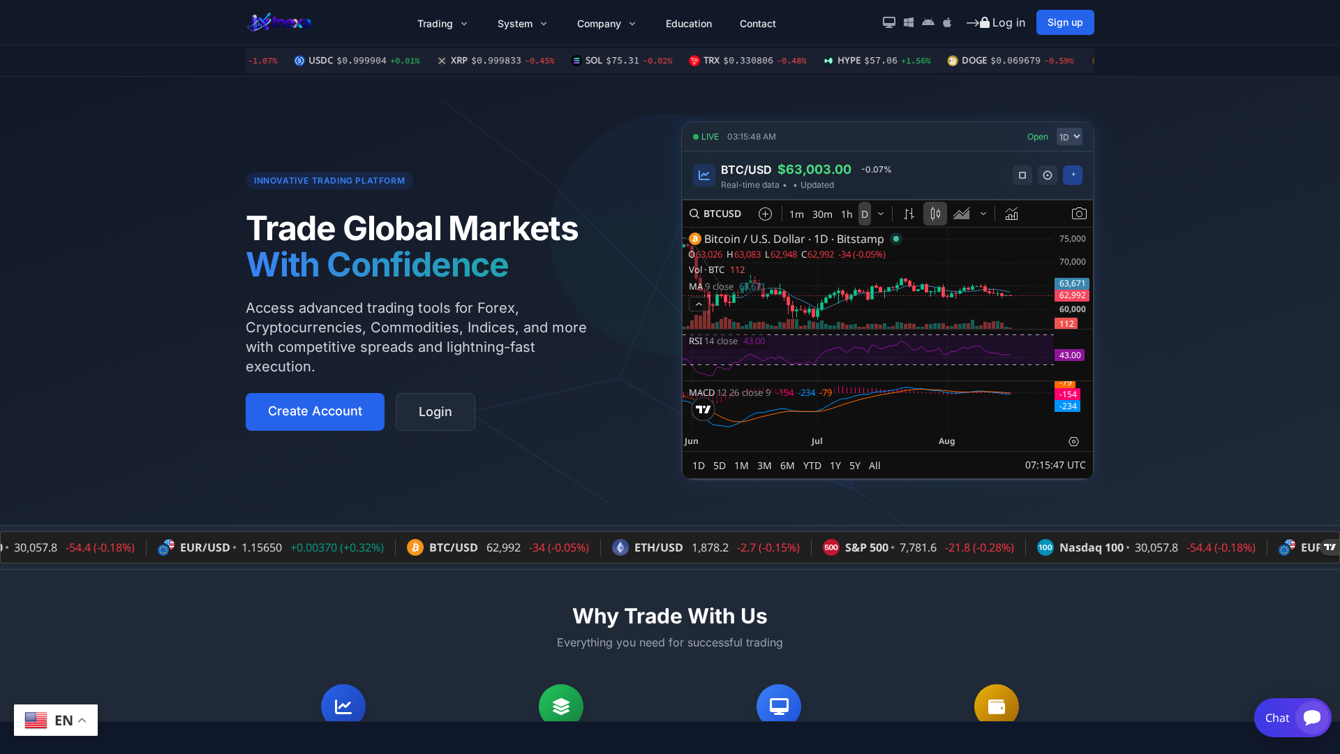 Screenshot of inexa.click