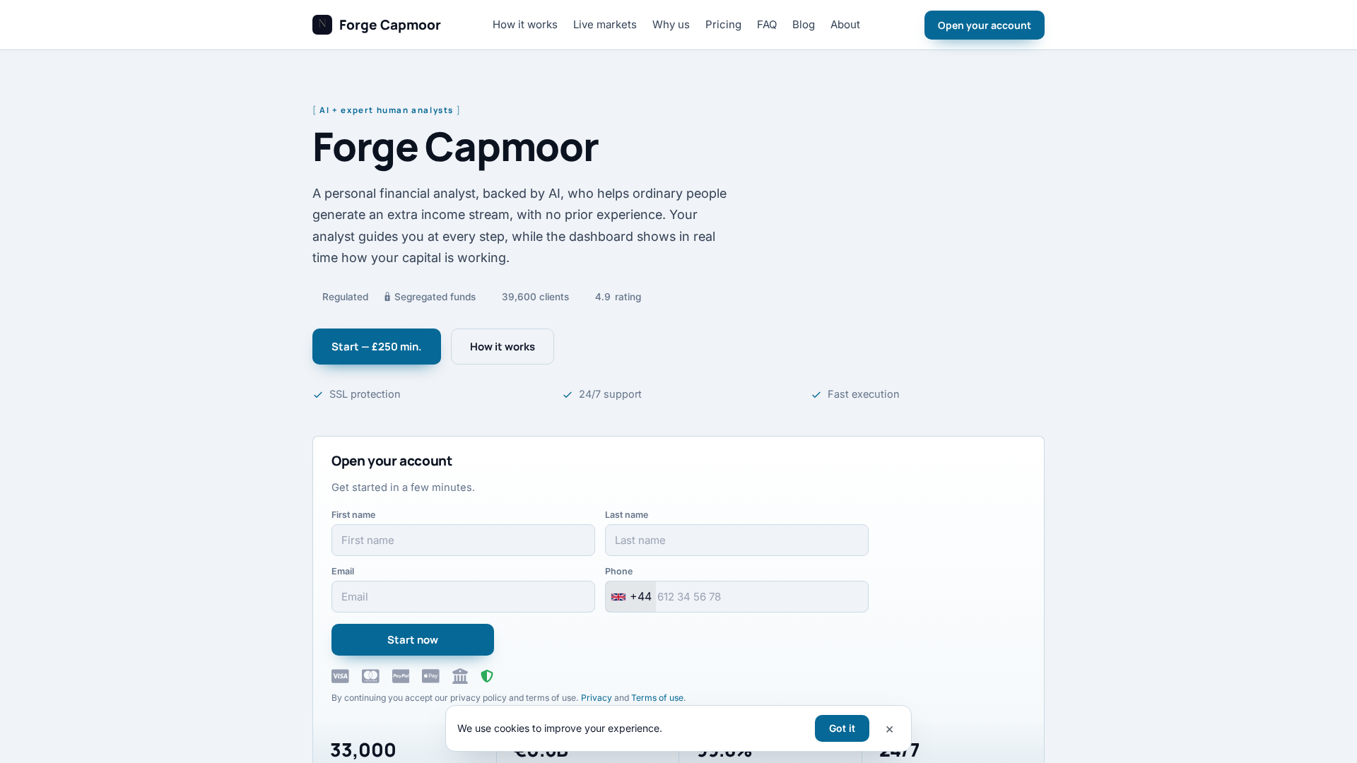 Screenshot of forge-capmoor.co