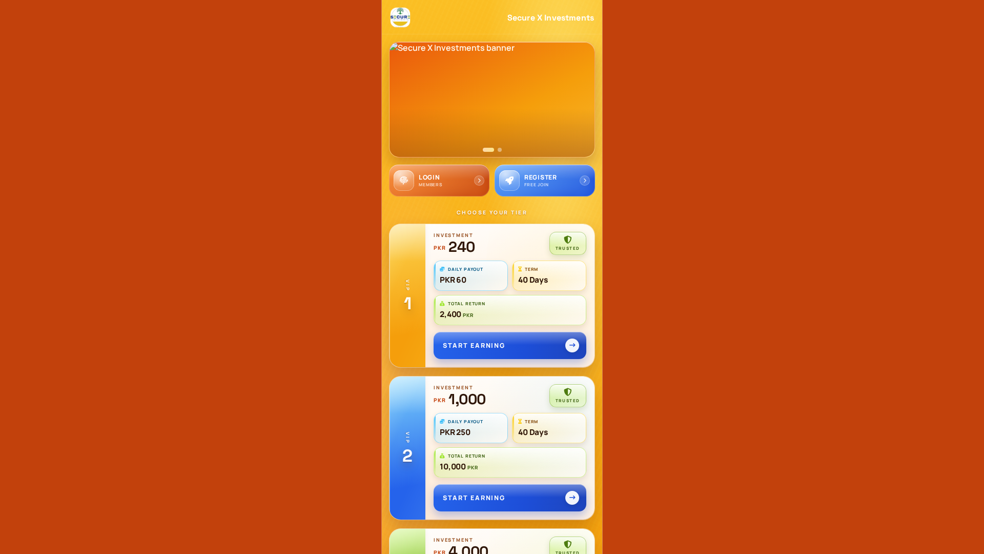 Screenshot of securexinvestments.com