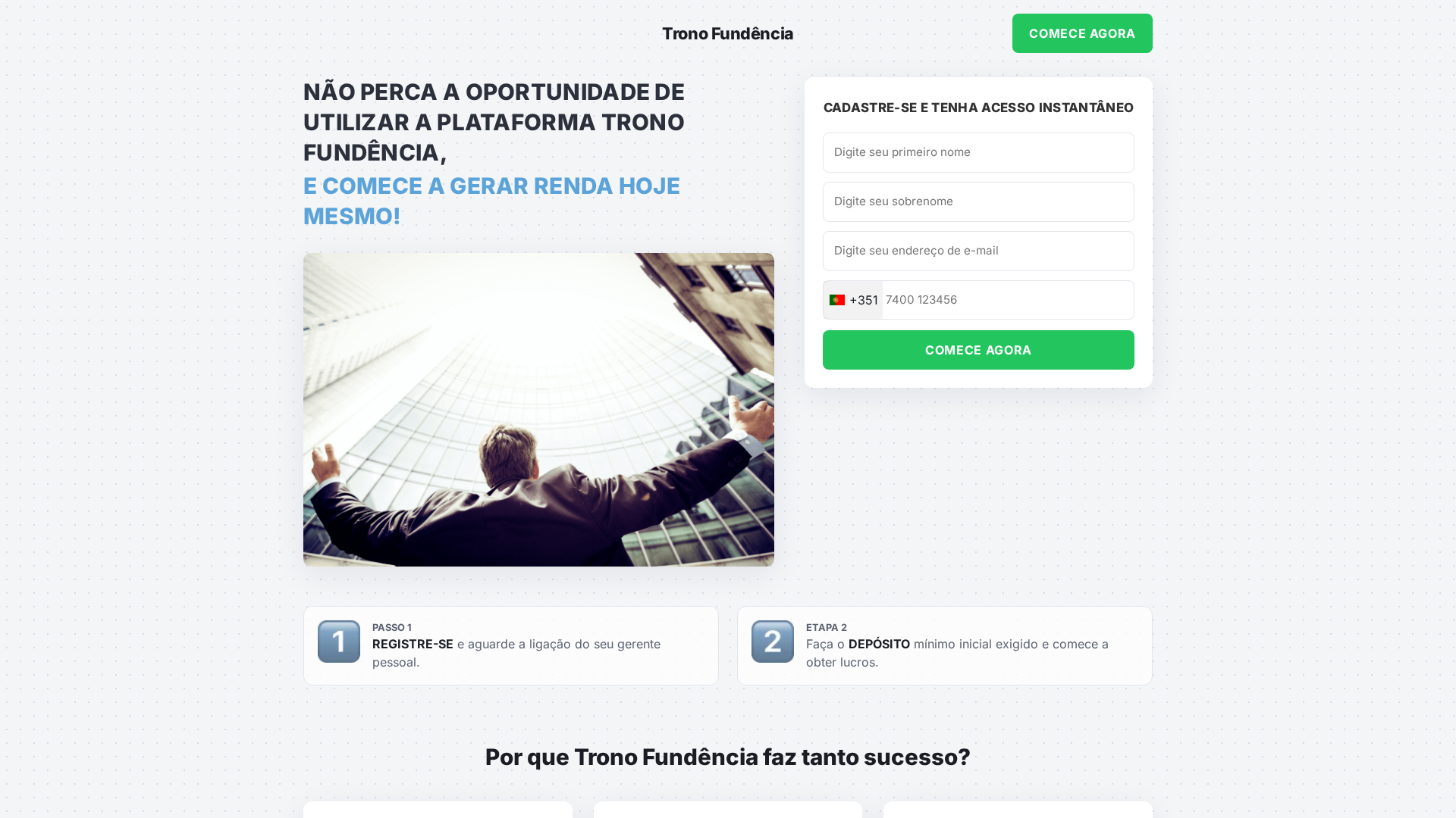 Screenshot of tronofundencia.live