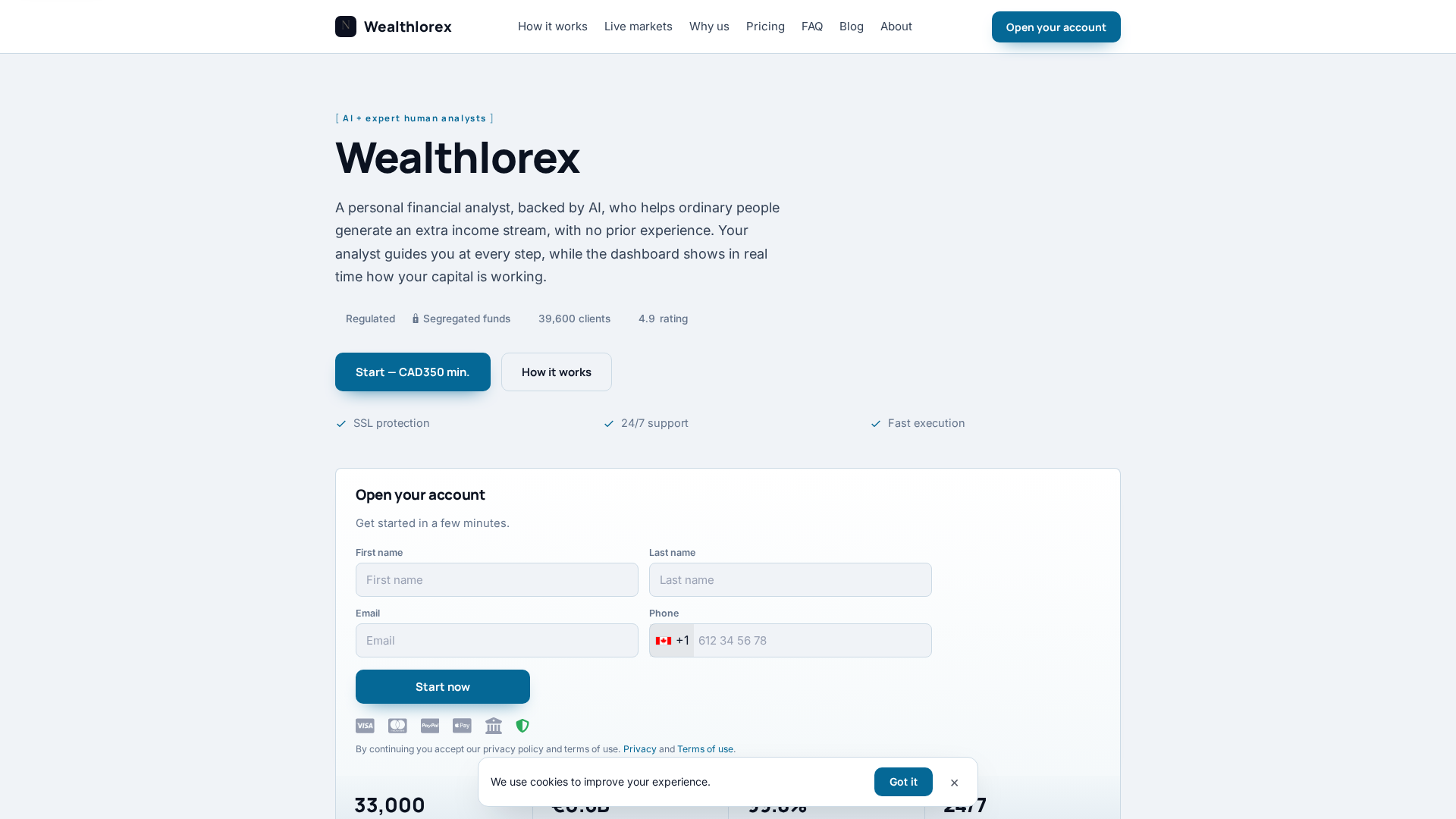Screenshot of wealthlorex.cyou