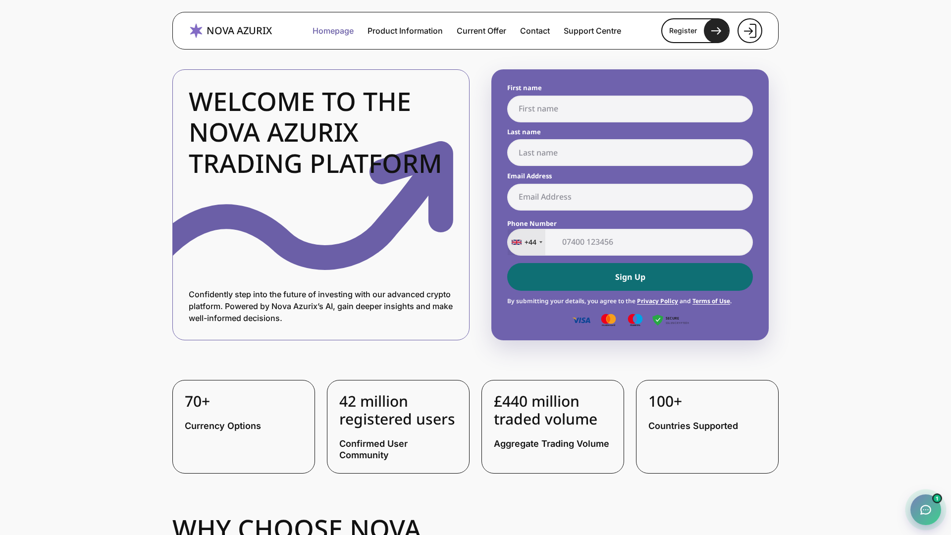 Screenshot of novaazurix-gb.com