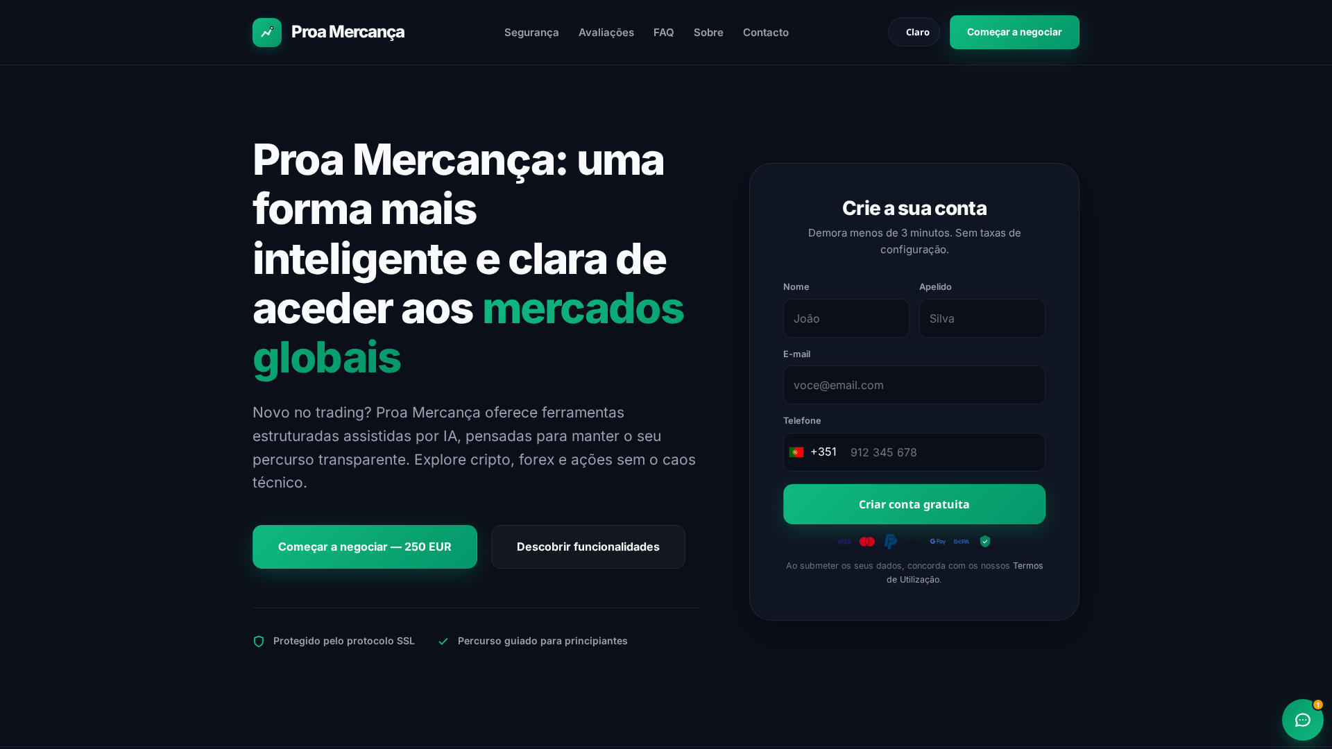 Screenshot of proa-mercanca-pt.cfd
