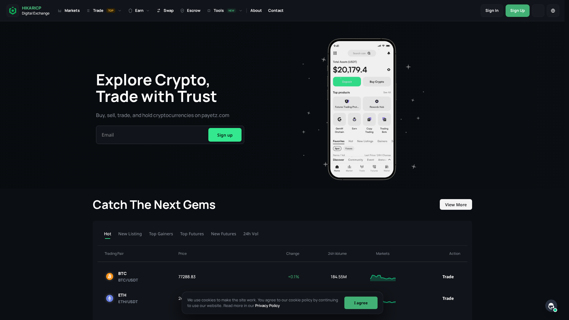 Screenshot of payetz.com
