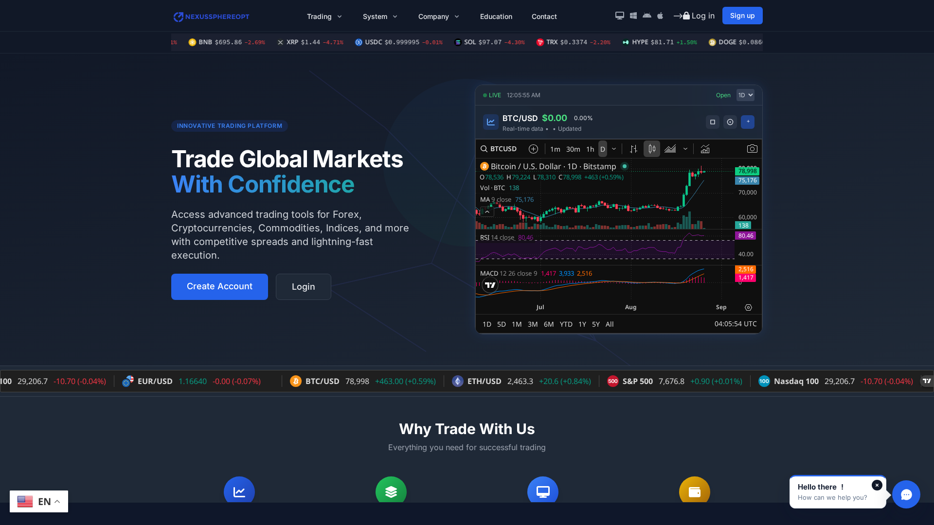 Screenshot of nexussphereopt.live