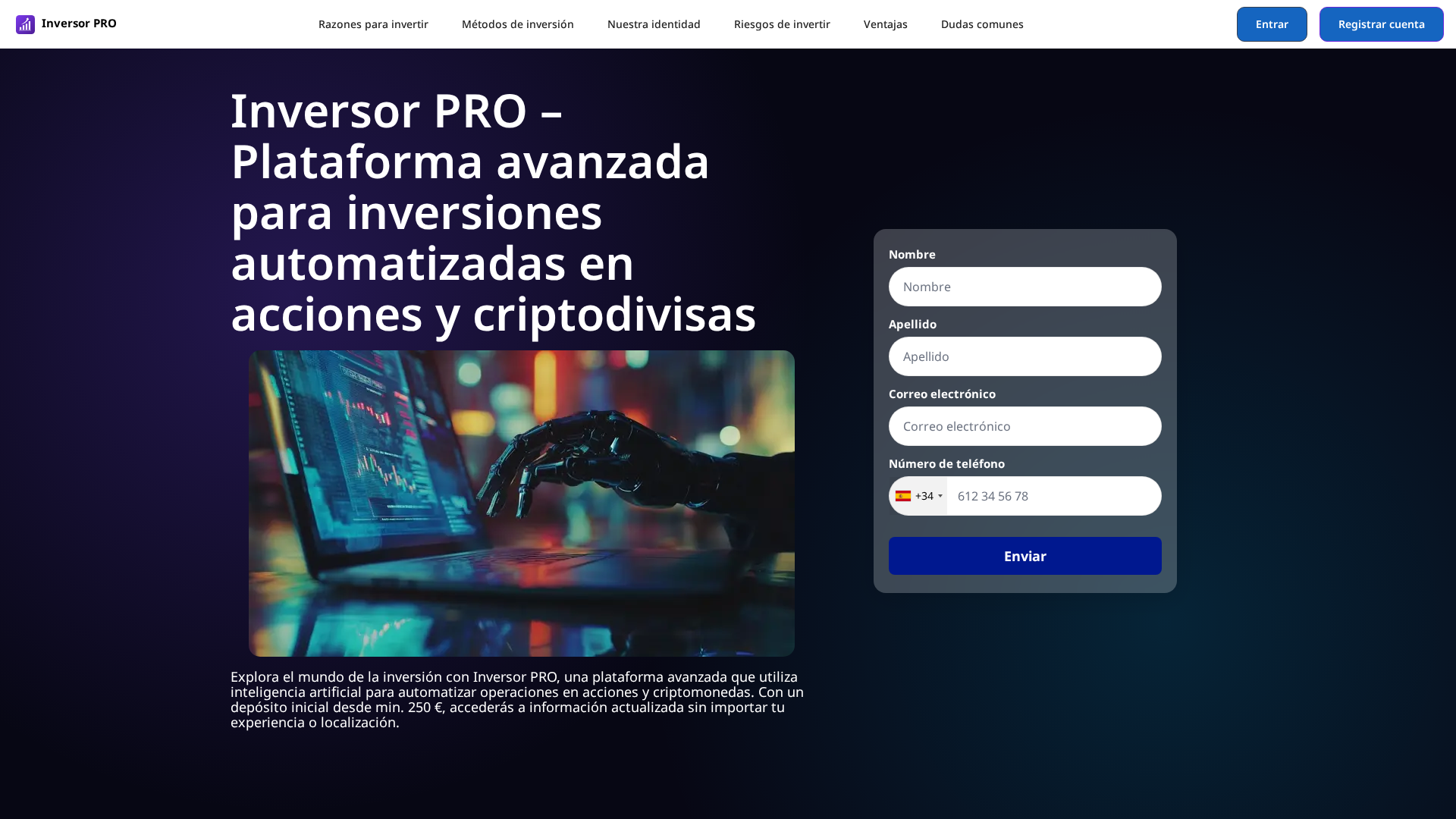Screenshot of inversor-pro.cfd