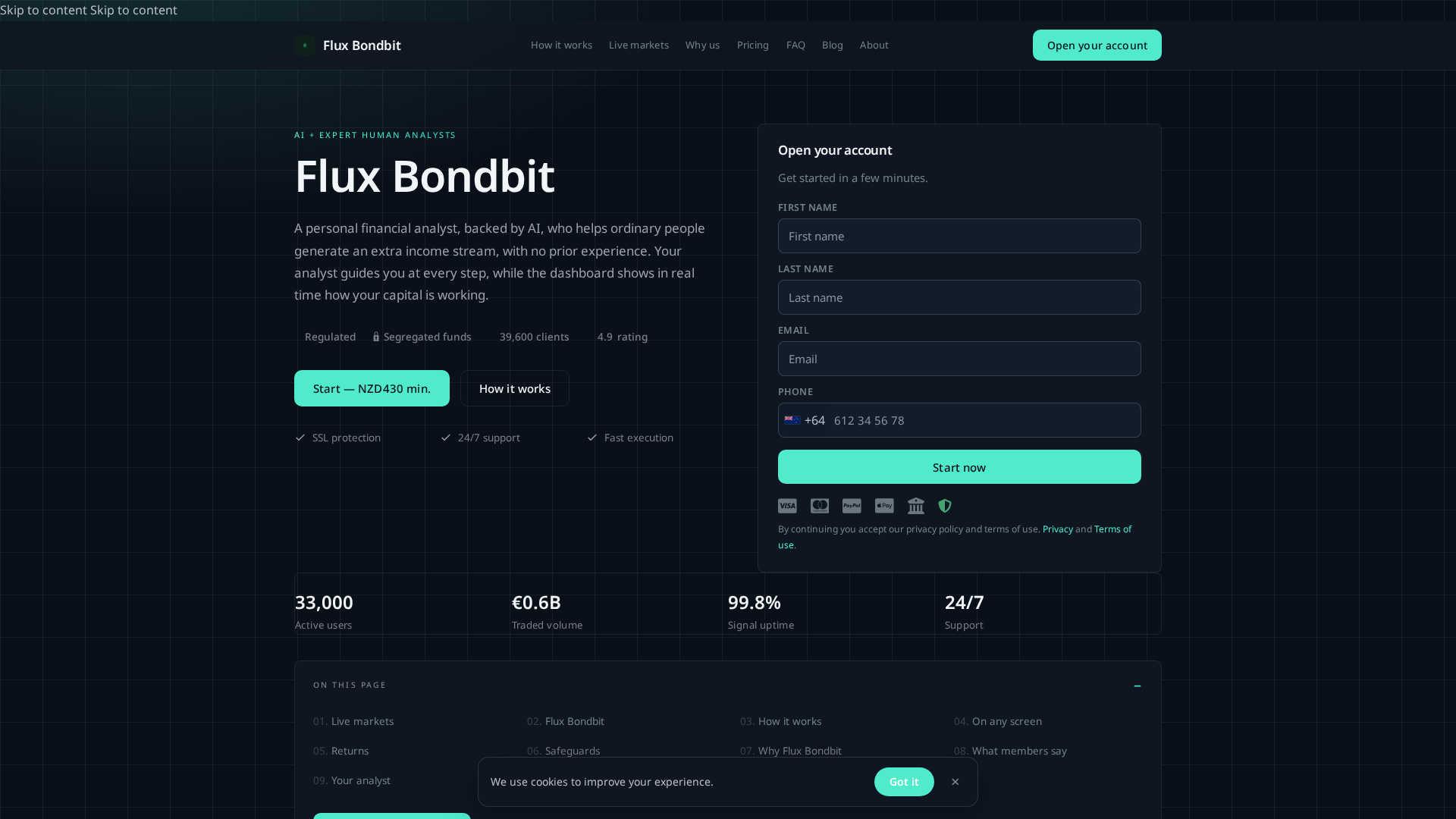 Screenshot of flux-bondbit.online