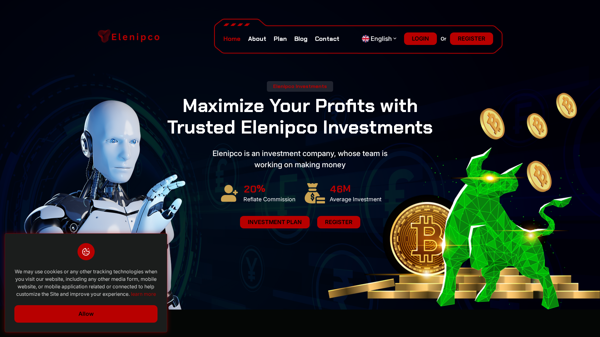 Screenshot of elenipco.com