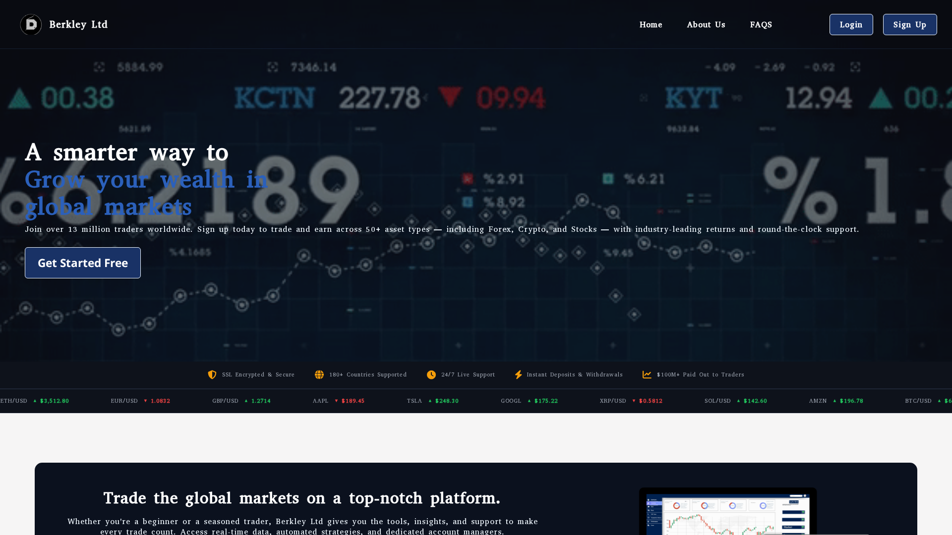 Screenshot of berkleyltd.com
