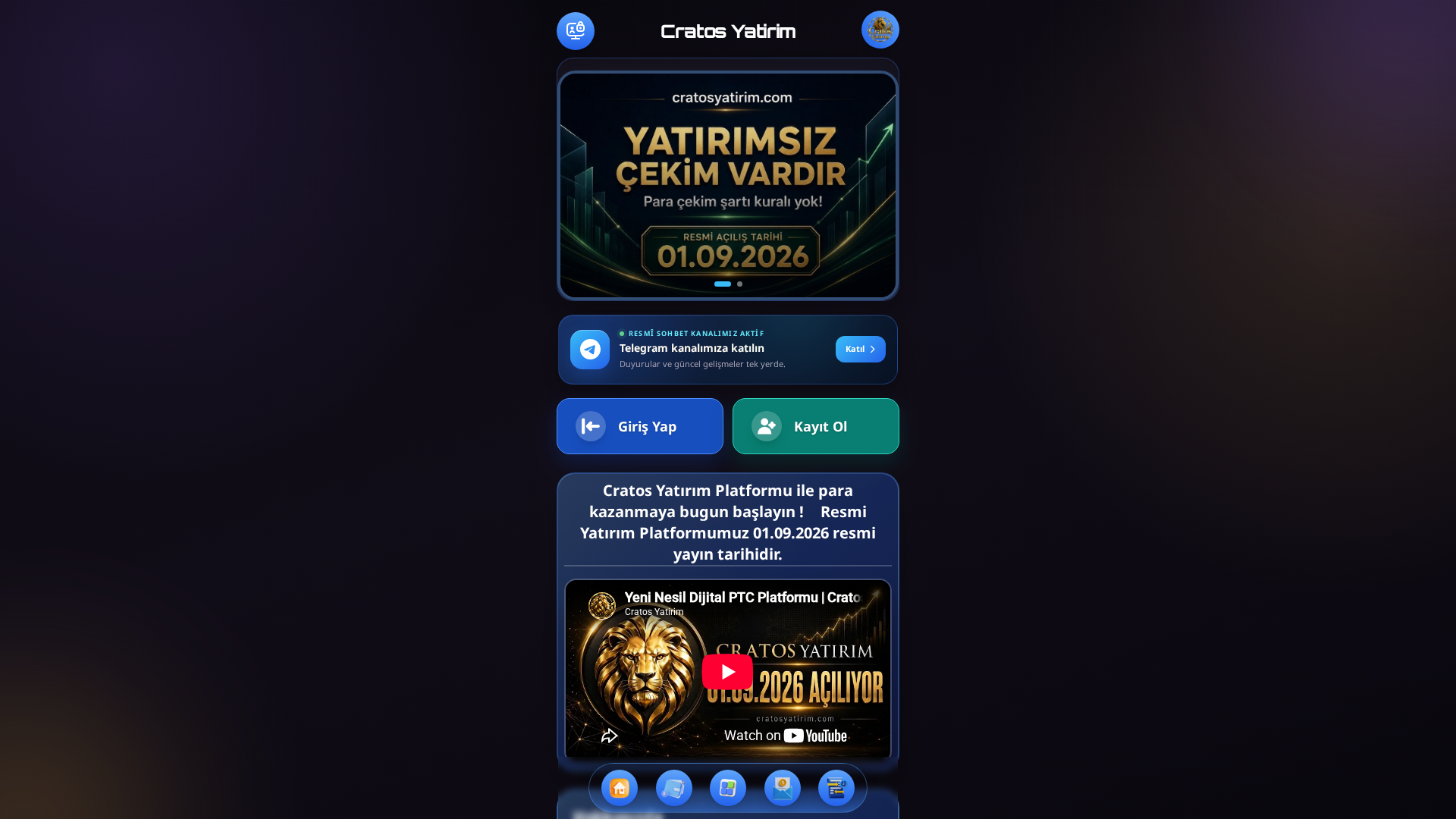 Screenshot of cratosyatirim.com
