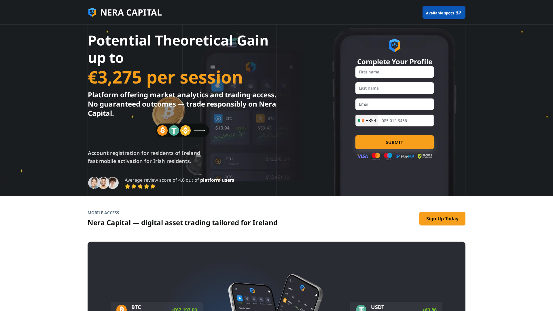 Screenshot of nera-capital.click